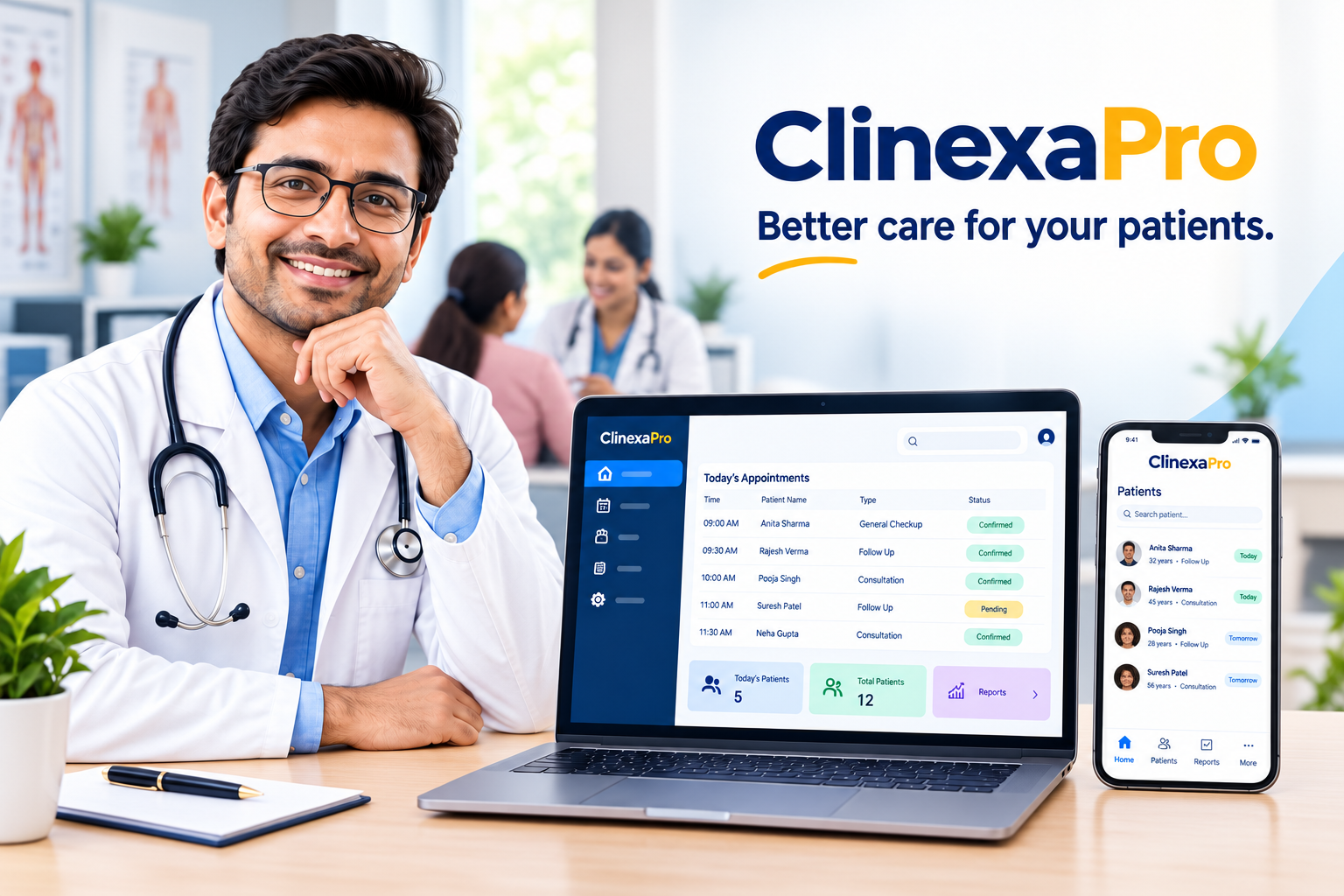clinexapro.com dashboard preview